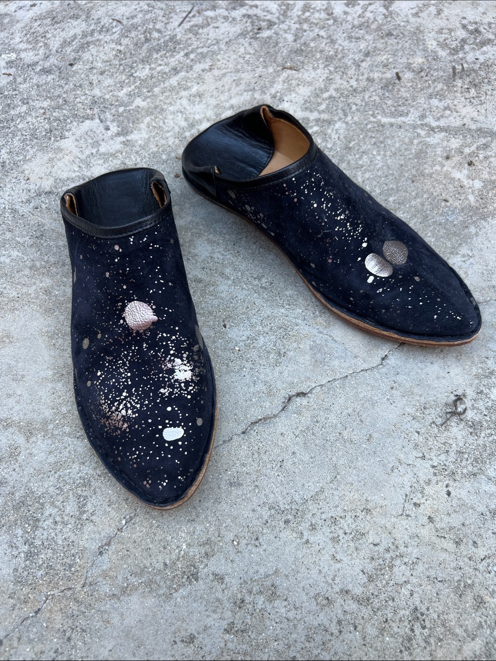 Georgina Goodman Babouche Style Suede Mules